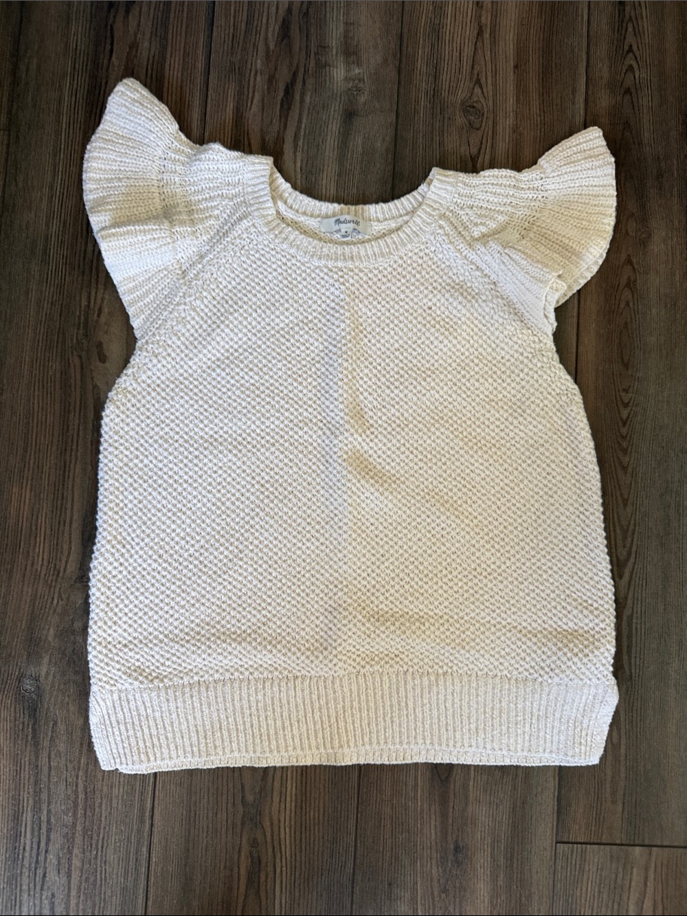 Madewell Cream Knit Top